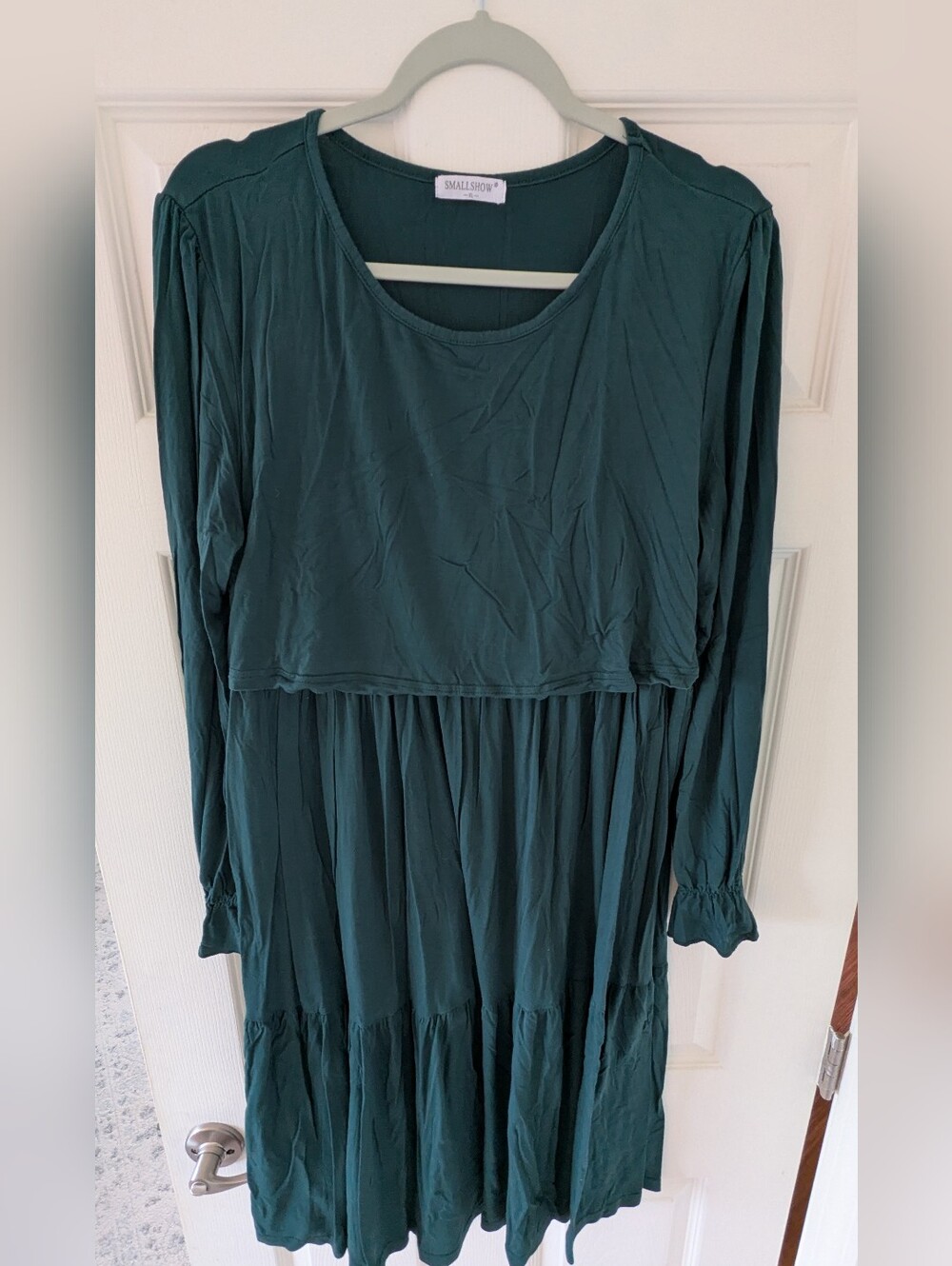Smallshow Maternity Nursing Long Sleeve Dress